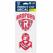 Radford University Highlanders - Set of Two 4x4 Die Cut Decals