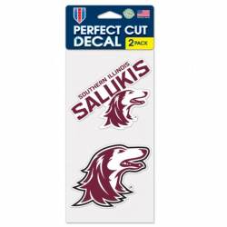 Southern Illinois University Salukis - Set of Two 4x4 Die Cut Decals