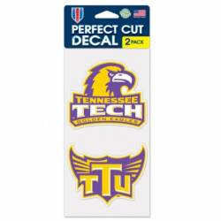 Tennessee Technological University Golden Eagles - Set of Two 4x4 Die Cut Decals