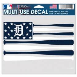 Detroit Tigers Baseball Bat Flag - 5x6 Ultra Decal