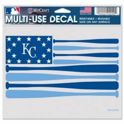 Kansas City Royals Baseball Bat Flag - 5x6 Ultra Decal