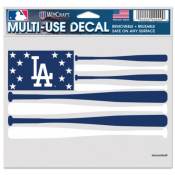 Los Angeles Dodgers Baseball Bat Flag - 5x6 Ultra Decal