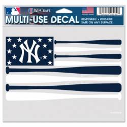 New York Yankees Baseball Bat Flag - 5x6 Ultra Decal