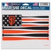 San Francisco Giants Baseball Bat Flag - 5x6 Ultra Decal