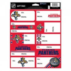 Florida Panthers - Sheet of 10 Gift Tag Labels