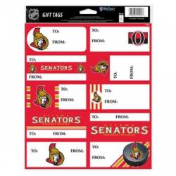Ottawa Senators - Sheet of 10 Gift Tag Labels