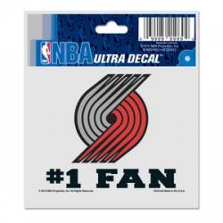 Portland Trail Blazers #1 Fan - 3x4 Ultra Decal