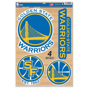 Golden State Warriors - Set of 4 Ultra Decals at Sticker Shoppe