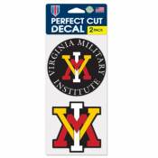 Virginia Military Institute Keydets - Set of Two 4x4 Die Cut Decals