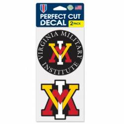 Virginia Military Institute Keydets - Set of Two 4x4 Die Cut Decals