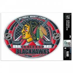 Chicago Blackhawks - Stained Glass 11x17 Ultra Decal