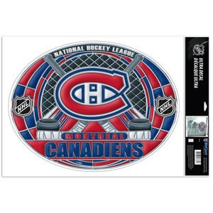 Montreal Canadiens - Stained Glass 11x17 Ultra Decal At Sticker Shoppe