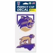 Western Carolina University Catamounts - Set of Two 4x4 Die Cut Decals