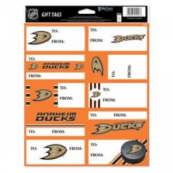 Anaheim Ducks - Sheet of 10 Gift Tag Labels