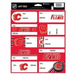 Calgary Flames - Sheet of 10 Gift Tag Labels