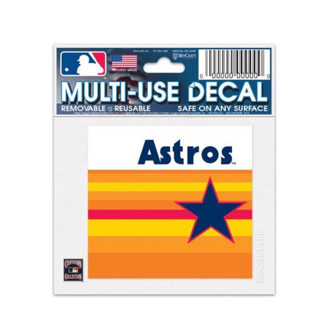 Houston Astros Vintage Original Decal Sticker 13 inches
