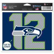 Seattle Seahawks 12th Man - 4.5x5.75 Die Cut Ultra Decal