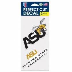 Alabama State University Hornets - Set of Two 4x4 Die Cut Decals
