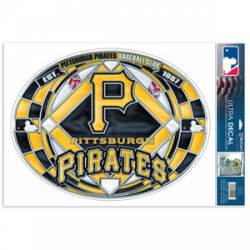 Pittsburgh Pirates - Stained Glass 11x17 Ultra Decal