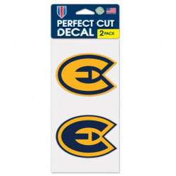 University Of Wisconsin-Eau Claire Blugolds - Set of Two 4x4 Die Cut Decals