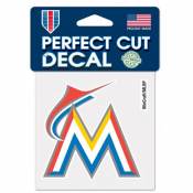 Miami Marlins - 4x4 Die Cut Decal