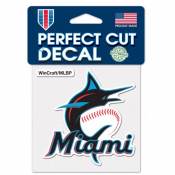 Miami Marlins 2019-Present Logo - 4x4 Die Cut Decal