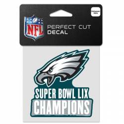 Philadelphia Eagles 2025 Super Bowl LIX 59 Champions - 4x4 Die Cut Decal