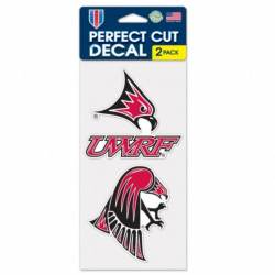 University Of Wisconsin-River Falls Falcons - Set of Two 4x4 Die Cut Decals