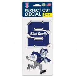 University Of Wisconsin-Stout Blue Devils - Set of Two 4x4 Die Cut Decals