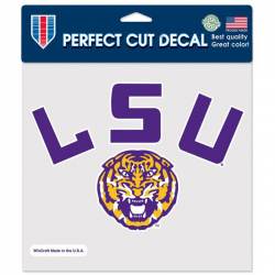 Louisiana State University LSU Tigers Retro - 8x8 Full Color Die Cut Decal
