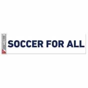 MLS Major League Soccer For All - 3x12 Bumper Sticker Strip