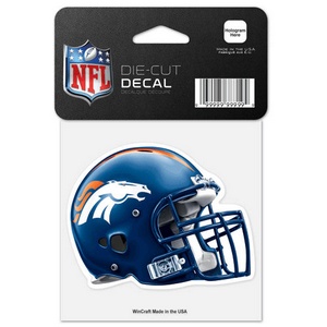 Metallic Denver Broncos Sticker