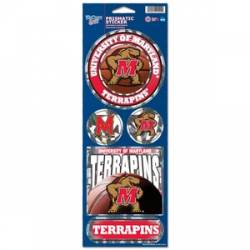 University Of Maryland Terrapins Basketball - Prismatic Decal Set