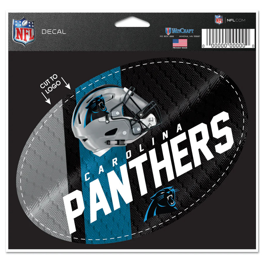 Carolina Panthers - 3.5x5.5 Vinyl Oval Sticker At Sticker Shoppe