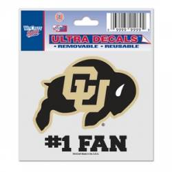 University Of Colorado Buffaloes #1 Fan - 3x4 Ultra Decal