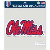 University Of Mississippi Ole Miss Rebels - 8x8 Full Color Die Cut Decal