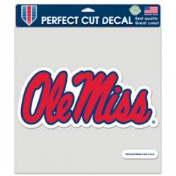 University Of Mississippi Ole Miss Rebels - 8x8 Full Color Die Cut Decal