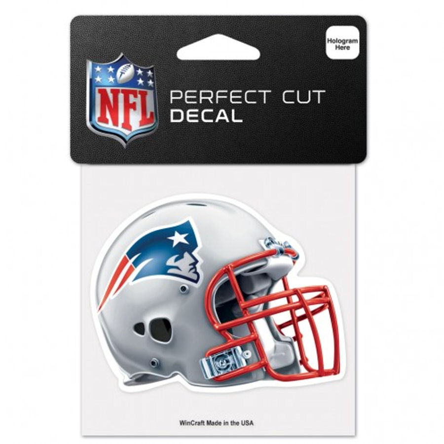 New England Patriots Helmet - 4x4 Die Cut Decal at Sticker Shoppe