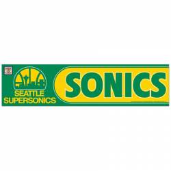 Seattle Supersonics - 3x12 Bumper Sticker Strip