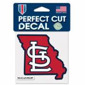 St. Louis Cardinals Home State Missouri - 4x4 Die Cut Decal