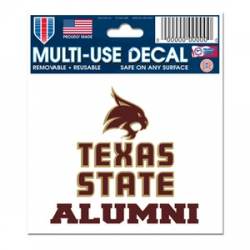Texas State University Bobcats Alumni - 3x4 Ultra Decal