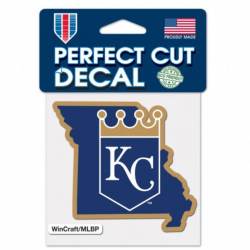 Kansas City Royals Home State Missouri - 4x4 Die Cut Decal