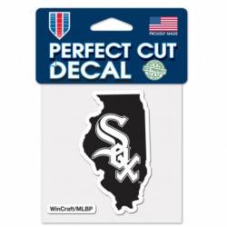 Chicago White Sox Home State Illinois - 4x4 Die Cut Decal