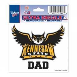 Kennesaw State University Owls Dad - 3x4 Ultra Decal