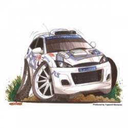 White Ford Focus Rally - Sticker