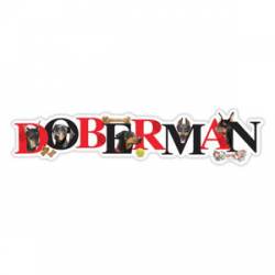 Doberman - Alphabet Magnet