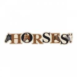 Horses - Alphabet Magnet