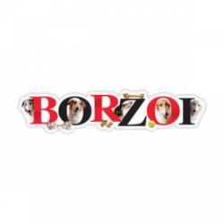 Borzoi - Alphabet Magnet