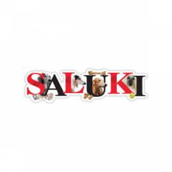 Saluki - Alphabet Magnet