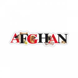 Afghan Hound - Alphabet Magnet